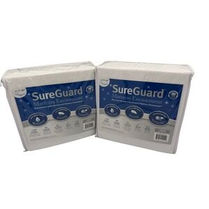 SureGuard Queen Mattress Encasement 2 Waterproof Bed Bug Proof 17-20 in Deep